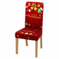 Christmas Elastic Stretch Chair Cover Full Slipcover for High Back Dining Chairs