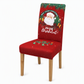 Christmas Elastic Stretch Chair Cover Full Slipcover for High Back Dining Chairs