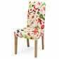 Christmas Elastic Stretch Chair Cover Full Slipcover for High Back Dining Chairs