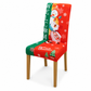 Christmas Elastic Stretch Chair Cover Full Slipcover for High Back Dining Chairs