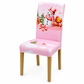 Christmas Elastic Stretch Chair Cover Full Slipcover for High Back Dining Chairs