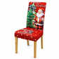 Christmas Elastic Stretch Chair Cover Full Slipcover for High Back Dining Chairs