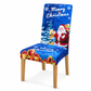 Christmas Elastic Stretch Chair Cover Full Slipcover for High Back Dining Chairs