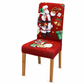 Christmas Elastic Stretch Chair Cover Full Slipcover for High Back Dining Chairs
