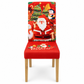 Christmas Elastic Stretch Chair Cover Full Slipcover for High Back Dining Chairs