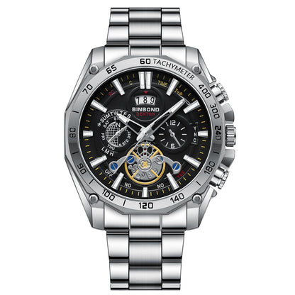 ⏳Limited-time 50% off⏰Men's Stainless Steel Waterproof Luminous Watch⌚