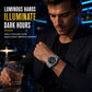 Men's Sport Quartz Watch with Mechanical Style Luminous Hands Date Calendar and Water Resistance