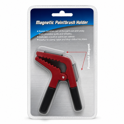 Double Sided Magnetic Paint Brush Clip with Universal Clamping Holder Plastic Paintbrush Tool