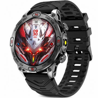 Rugged Smart Watch with Bluetooth Call & Health Monitor