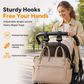 2 Pack 360 Degree Rotatable Double Stroller Hooks Multifunctional Baby Stroller Hanger Clips for Bags