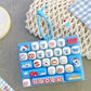 Cute Keyboard Button Keychain Fidget Toy