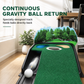 Portable Mini Golf Putting Mat Indoor and Outdoor Golf Practice Green Trainer with 3 Holes 264x19.5cm