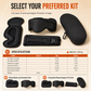 Integrated Memory Foam Travel Pillow and 3D Blackout Sleep Eye Mask Set for Travel Neck Support