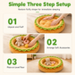 Cute Hamburger Bun Shaped Pet Bed Warm Cozy Round Dog Bed Cushion for All Seasons