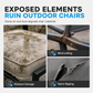 📢📢50% OFF !! ⏰Waterproof Outdoor Patio Chair Cover Sun Protection and Dustproof Furniture Cover for Lawn Chairs and Sofas