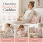 🎀🦋✨Soft Minimalist Bowknot Throw Pillow with Detachable Design Decorative Lumbar