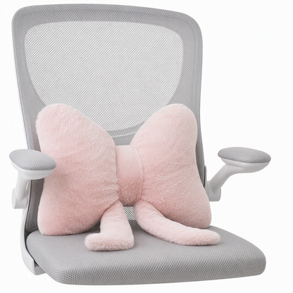 🎀🦋✨Soft Minimalist Bowknot Throw Pillow with Detachable Design Decorative Lumbar