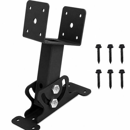 Heavy Duty Roof Mount Adjustable Saddle Pergola Support Bracket and Patio Riser Beam Bracket