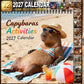 📅 2027 Capybara Calendar – Cute Monthly Fun & Cheerful Decor