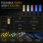 Solar Powered Crystal Column Pathway Lights