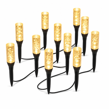 Solar Powered Crystal Column Pathway Lights