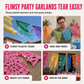 Mexican Plastic Banner Day of the Dead Paper Cut Style Garland for Cinco de Mayo and Halloween Party