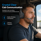 🚚 Trucker Bluetooth Headset: ENC Noise Reduction, Flexible Boom Mic, 78H Playtime, Lightweight