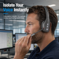 🚚 Trucker Bluetooth Headset: ENC Noise Reduction, Flexible Boom Mic, 78H Playtime, Lightweight