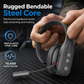 🚚 Trucker Bluetooth Headset: ENC Noise Reduction, Flexible Boom Mic, 78H Playtime, Lightweight