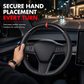 5D Carbon Fiber and Nappa Leather Car Steering Wheel Cover Breathable Sweat Absorbing Non Slip Steering Wheel Protector 38cm