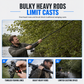 Precision Slingshot Fishing Rod and Bait Launcher Set with Spinning Reel for Long Casting
