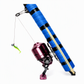 Precision Slingshot Fishing Rod and Bait Launcher Set with Spinning Reel for Long Casting