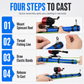 Precision Slingshot Fishing Rod and Bait Launcher Set with Spinning Reel for Long Casting
