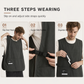⏳Limited-time 50% off💥Waterproof and Oilproof Kitchen Vest Apron Breathable Sleeveless Workwear for Catering and Food Service