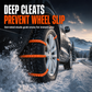 Universal Car Snow Chains Thickened Anti-Slip Tire Cable Ties for SUVs Sedans and Winter Driving