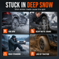 Universal Car Snow Chains Thickened Anti-Slip Tire Cable Ties for SUVs Sedans and Winter Driving