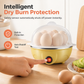 Multifunctional Electric Egg Cooker and Steamer with Transparent Lid Single or Double Layer Egg Boiler for Kitchen Breakfast