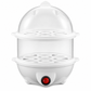 Multifunctional Electric Egg Cooker and Steamer with Transparent Lid Single or Double Layer Egg Boiler for Kitchen Breakfast