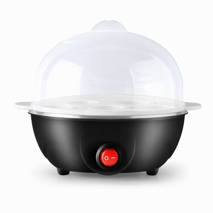 Multifunctional Electric Egg Cooker and Steamer with Transparent Lid Single or Double Layer Egg Boiler for Kitchen Breakfast
