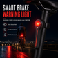 Rechargeable Bicycle Brake Taillight Bike Rear Safety Light for Road and Mountain Cycling