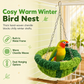 Warm Winter Cotton Bird Nest Hanging Hammock for Parrots Cockatiels Lovebirds Budgies Birdcage Sleeping Bed Swing Toy