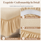 📢📢50% OFF !! ⏰Thickened Stretch Chair Cover with Ruffled Skirt Universal Dustproof Slipcover🪑🛡️