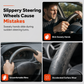 📢📢50% OFF !! ⏰Universal Carbon Fibre Steering Wheel Cover – Refresh Your Daily Drive ✨