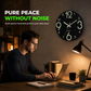 🔥Limited-Time Offer🕰️12-Inch Silent Wooden Wall Clock – Luminous Glow & MDF Wood Grain✨
