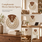 Circular Wooden Rotating Perpetual Calendar Wall Hanging Decoration