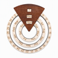 Circular Wooden Rotating Perpetual Calendar Wall Hanging Decoration