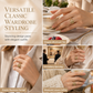 Gold Tone Metal Goddess Portrait and Flower Ring for Women with Oval Colorful Cubic Zirconia Old Money Style