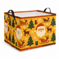 Large Foldable Christmas Storage Basket Square Laundry Hamper and Organizer Bin