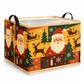 Large Foldable Christmas Storage Basket Square Laundry Hamper and Organizer Bin