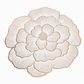📢📢50% OFF !! ⏰Nordic Style Metallic Peony Flower PVC Placemat Heat Resistant Non Slip Waterproof Dining Table Mat 38cm